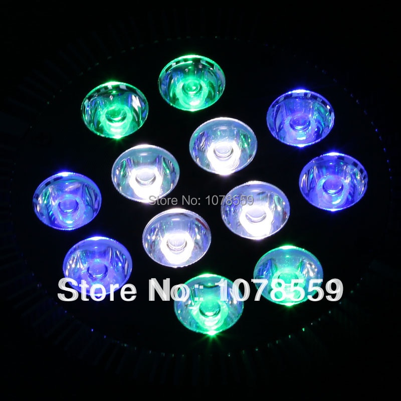 E27 36W 4 흰색 4 파란색 4 녹색 LED 성장 빛 물고기 탱크 수족관 램프 AC85  265nm 517.5-520:465-467.5nm:10000-12500K
